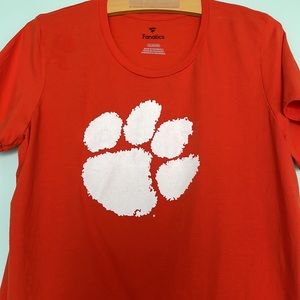 CLEMSON TIGERS Orange Tiger Paw SS Tee - EUC